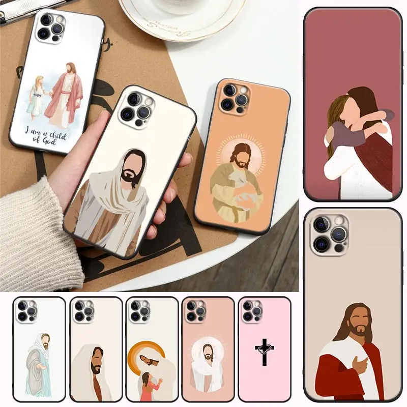 New Faith Christian Religioso Jesus Clear Coque Per Iphone 15 Pro Max Custodia Per Iphone 11 12 13 14 15 Pro Max Mini 8 7 Plus Cover