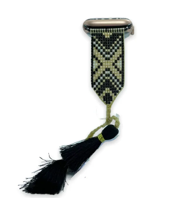 Smart Watch Band For Women Tassel Jewelry Strap Watch 38Mm 40Mm 42Mm 44Mm Bands For Apple Watch Miyuki Seed Beads Bracelet