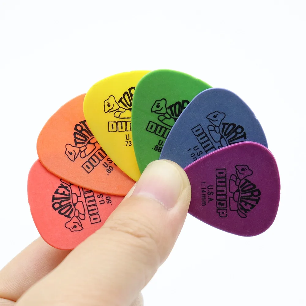 10 Pezzi Dunlop Guitar Picks Parti Di Chitarra Elettrica Picks Accessori 6 Tipi Di Plettri Di Spessore
