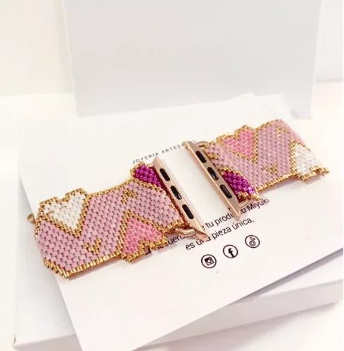 Vendita Calda Nuovo Design Di Lusso Miyuki Perline Apple Watch Band Fitness Smart Strap Per Apple Watch Band