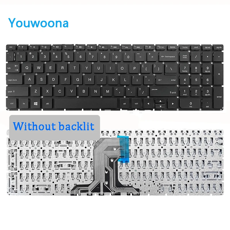 Nuova Tastiera Per Laptop Per Hp 15G-Ad 15-Be Muslim15G-Ad 15G-Ac 15G-Af Tpn-W121 17-Ac