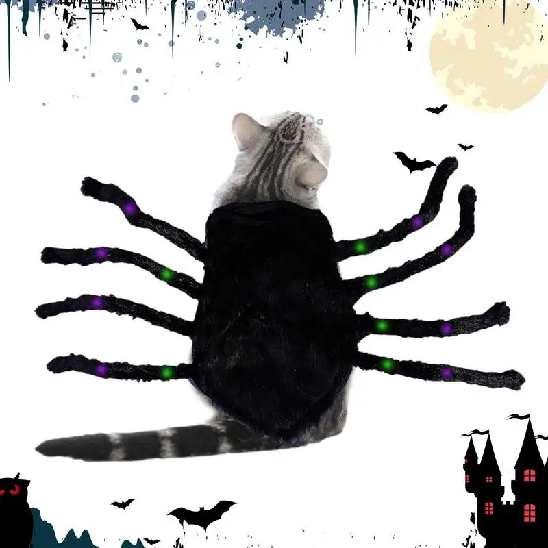 Cani Spider Costumes Halloween Dog Cat Clothes Pet Cats Dogs Cosplay Costume Da Ragno Divertente Per La Parata Del Festival Della Festa A Tema