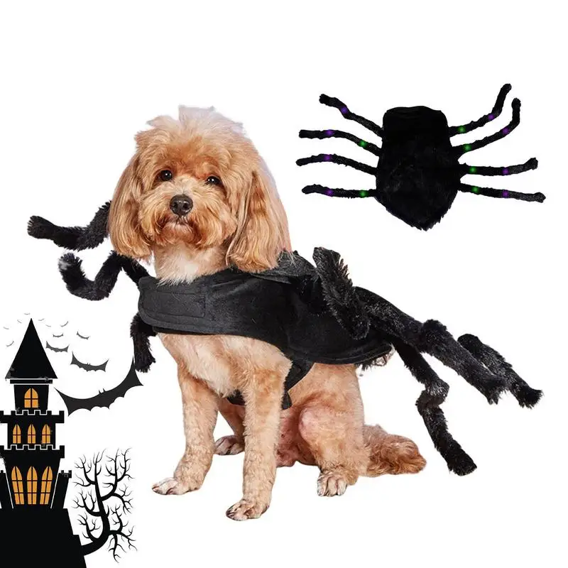 Cani Spider Costumes Halloween Dog Cat Clothes Pet Cats Dogs Cosplay Costume Da Ragno Divertente Per La Parata Del Festival Della Festa A Tema