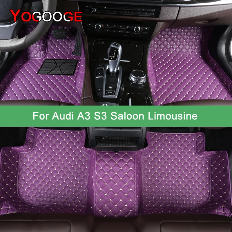 Yogooge Tappetini Auto Personalizzati Per Audi A3 S3 Saloon Limousine 2013-2023 Berlina Auto Tappeti Piede Coche Accessorie