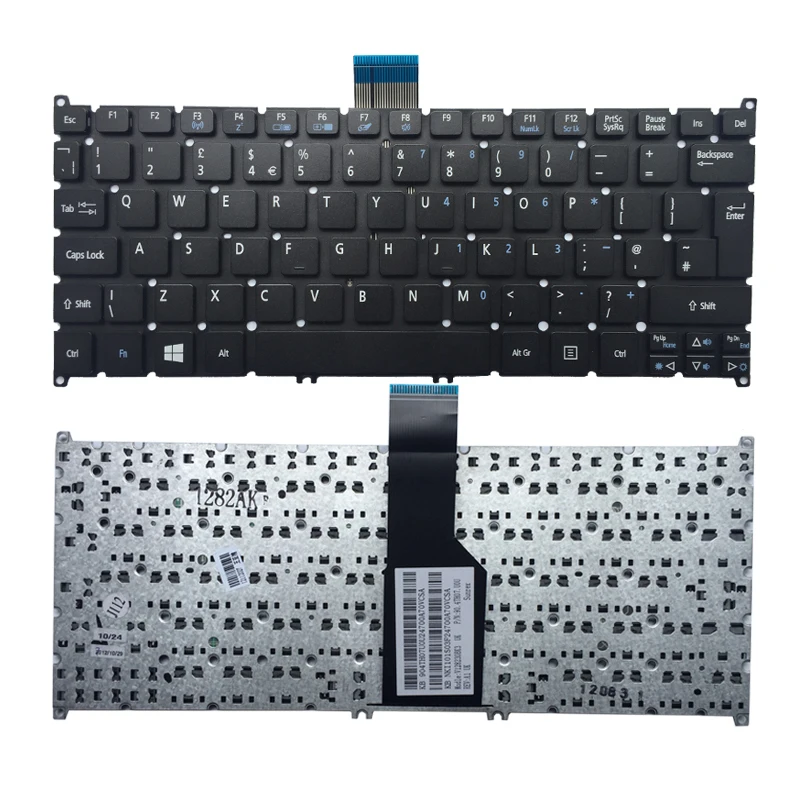 Nuova Tastiera Del Computer Portatile Del Regno Unito Per Acer Aspire Ms2346 Ms2377 Q1Vzc Chromebook C7 C710 C710-2847 Tastiera Del Regno Unito