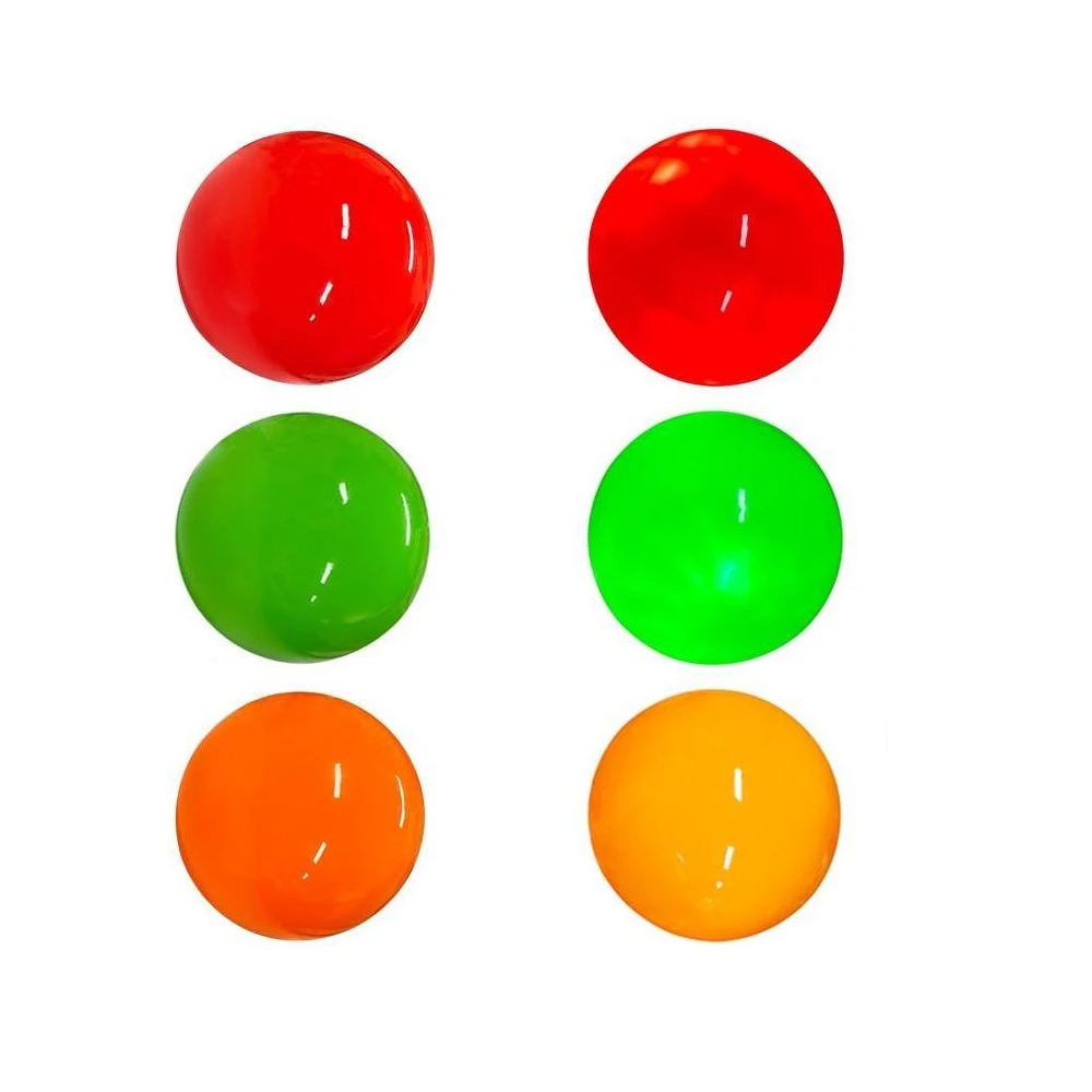 1 Pz Led Golf Park Ball Allenamento Notturno A Tre Strati Led Light Up Glow Pallina Da Golf Verde Rosso Arancione Sport All'Aria Aperta Pallina Da Gol