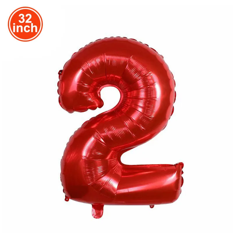 Palloncino Rosso Con Numeri Grandi 32 Pollici 1 2 3 4 5 6 7 8 9 Racer Birthday Ball Digit Palloncini Per Addio Al Nubilato Figura Golob Ballon