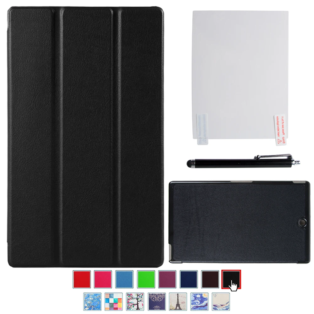 Custodia Per Sony Xperia Z3 Compact 8 Tablet, Slim Pu Leather Smart Cover Per Sony Z3 Compact Folio Pieghevole Stand Funda
