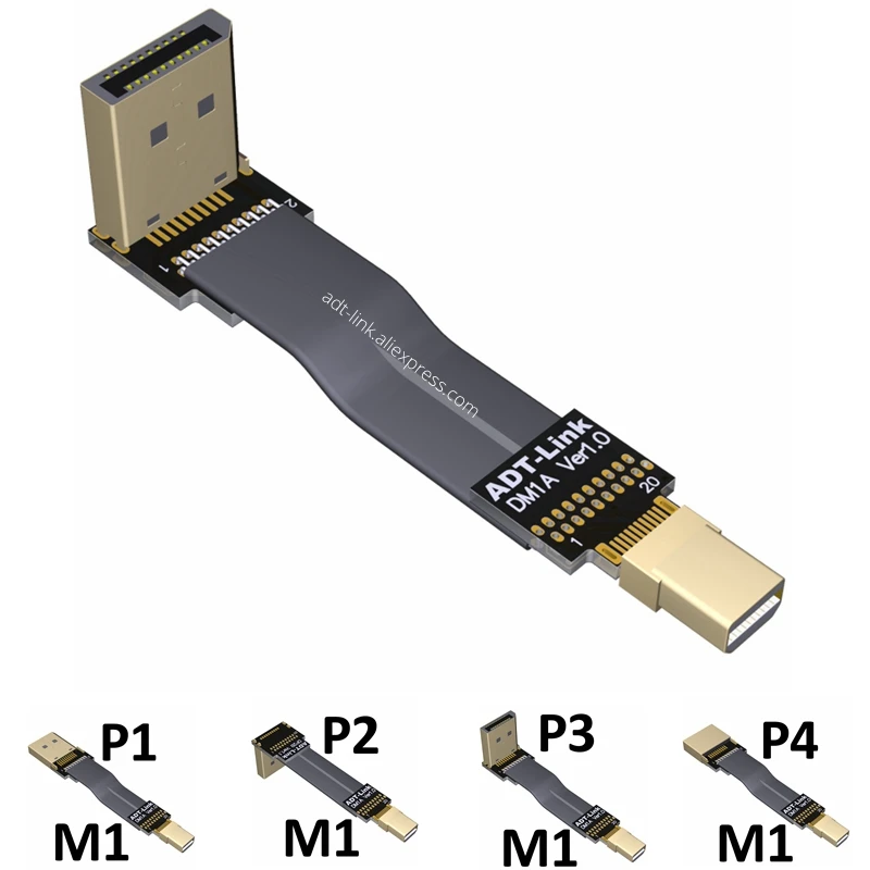 Mini Display Port To Display Port Cable Gomito Angolato A 90 Gradi 8K Mini Dp A Dp Hd Cable Mini Displayport Dp