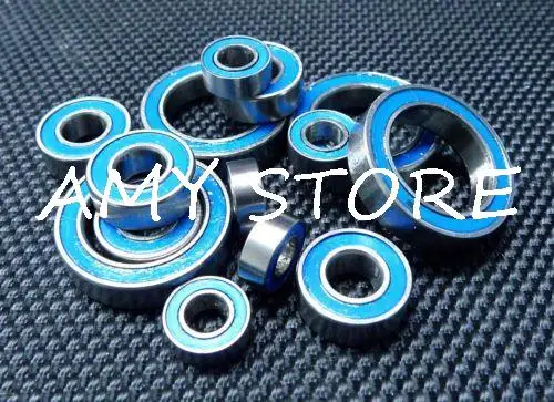 [25 Pcs] (Per Mugen Seiki Mtx-4/Mtx4) In Metallo Di Gomma Sigillato Cuscinetto A Sfere (Blu)