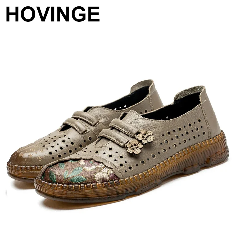Pelle Di Vacchetta Retrò Madre A Fondo Piatto Di Mezza Età E Vecchie Signore Tendine Di Manzo Scarpe In Pelle Con Suola Morbida Scarpe Nike Donna