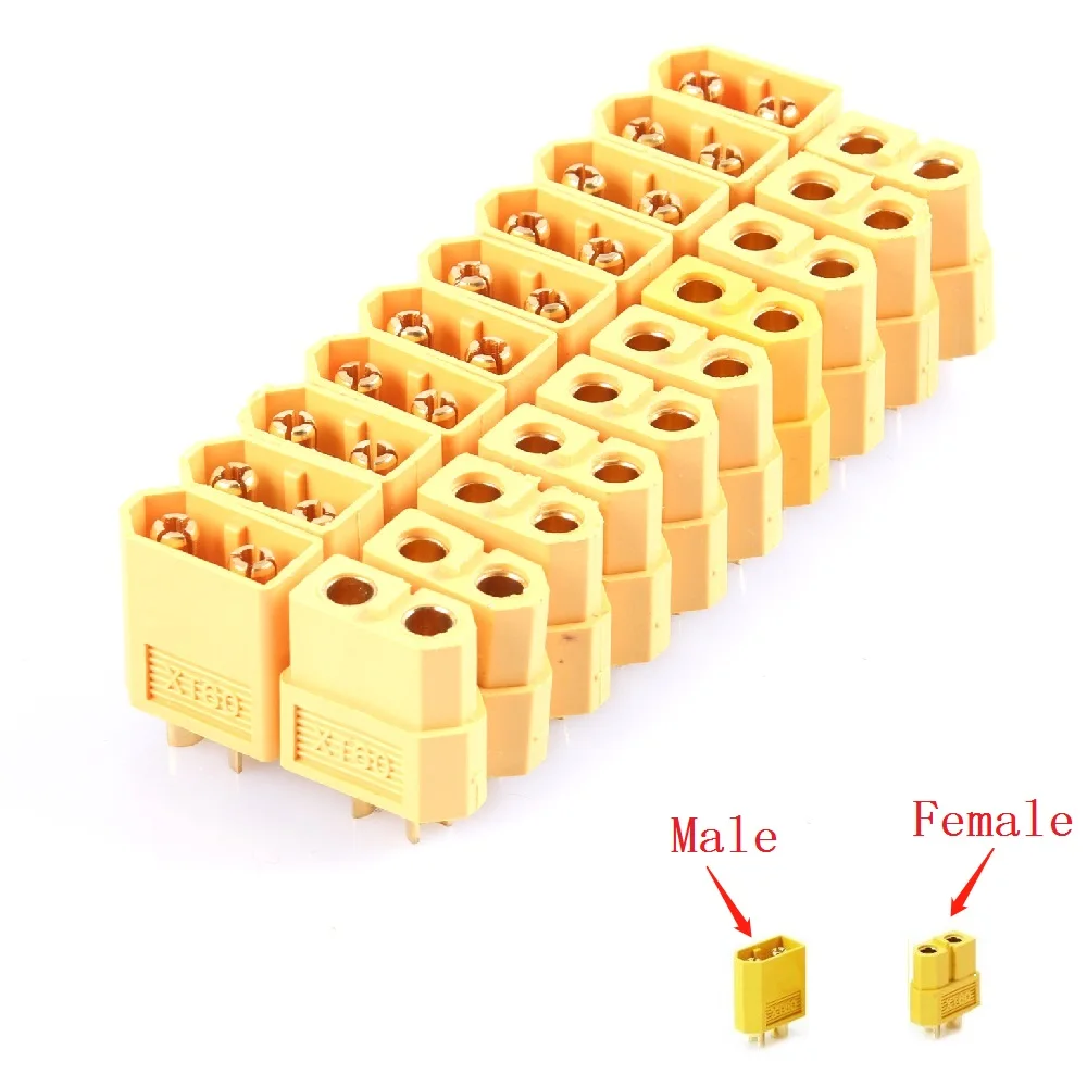 10 Pz Xt60 Xt-60 Maschio Femmina Xt30 Xt90 Ec3 T-Plug Connettori A Proiettile Spine Per Rc Lipo Batteria Xt60 Connettore Xt60 Connettore