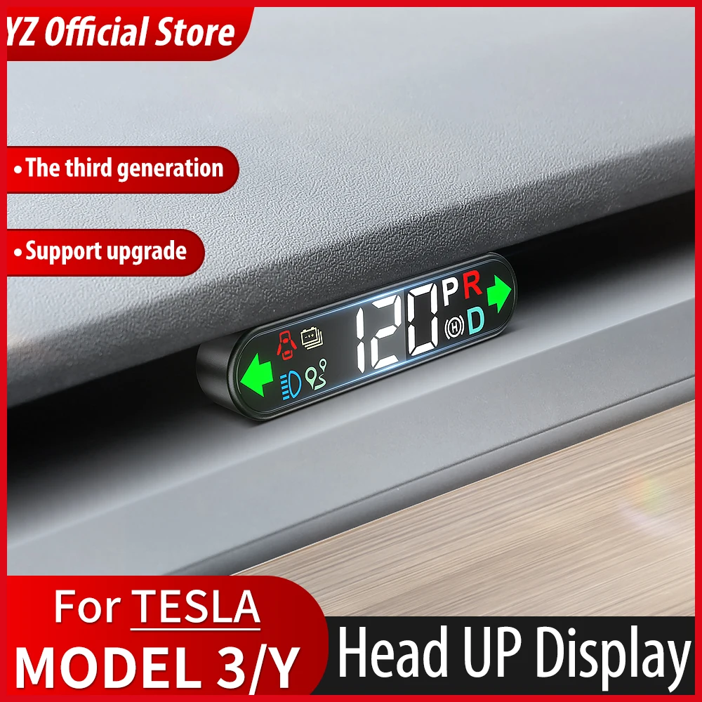 Yz Hud Head-Up Display Per Tesla Model 3 Model Y Tachimetro Display Head-Up Dedicato Per Tesla Car Model3 Accessori Modely