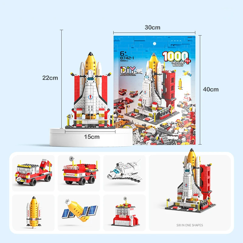 Giocattolo Space Shuttle Building Blocks Modello Aerospaziale Astronave Carrier Rocket Space Station Aircraft Bricks Toys For Kids Child