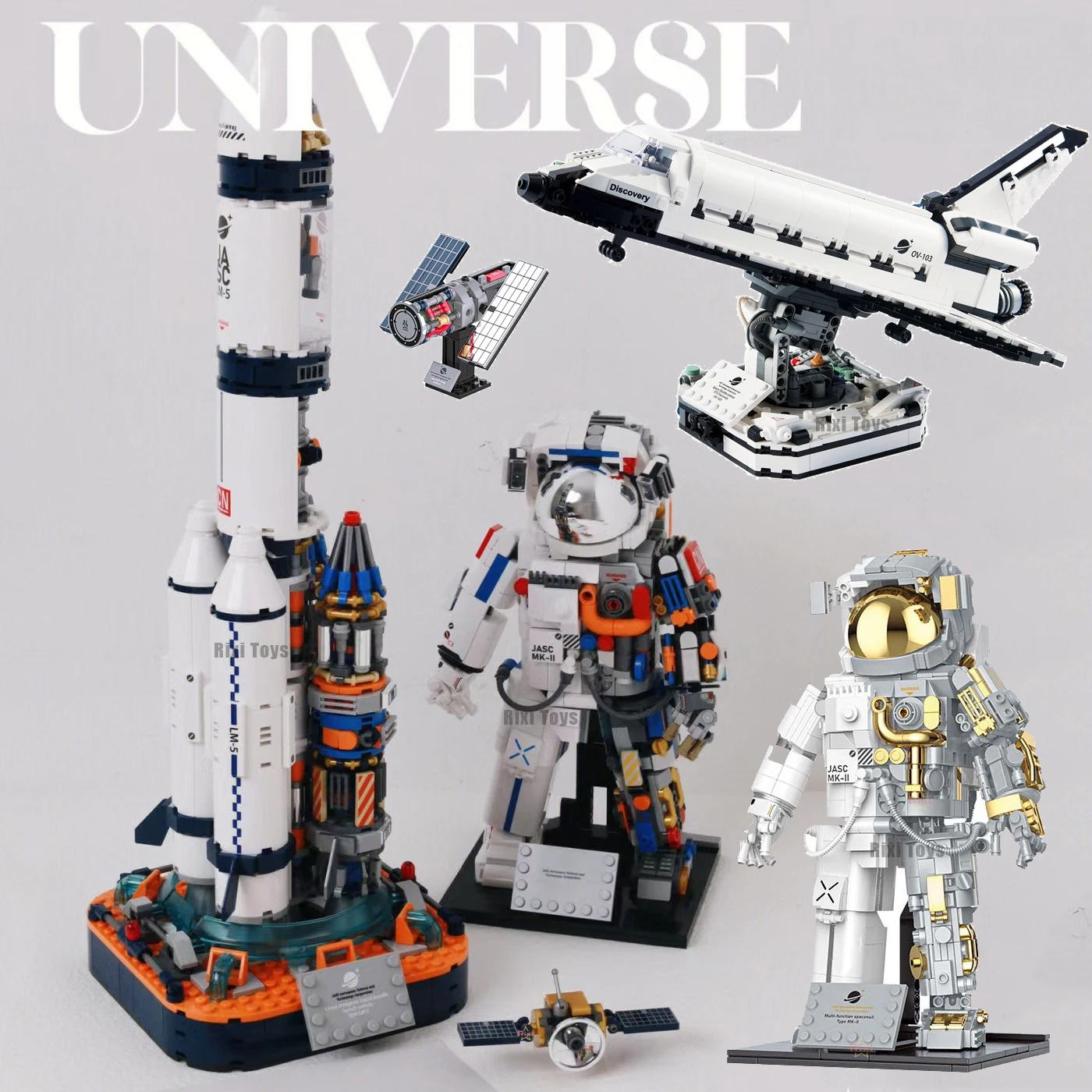 Moc Space Exploration Shuttle Model Half-Body Rocket Building Block Meccanico Astronauta Robot Spaceman Bricks Toy For Boy Gifts
