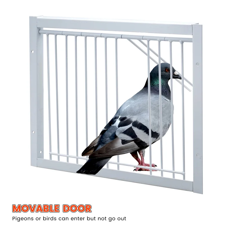 1 Pz Pigeon Door Barre Metalliche Telaio Ingresso Intrappolamento Porte Loft Animali Uccelli Forniture Cattura Bar Ingresso Tenda Rimovibile