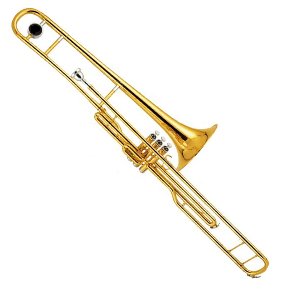 Valvole A Pistone Laccate Oro Di Alta Qualità Trombone