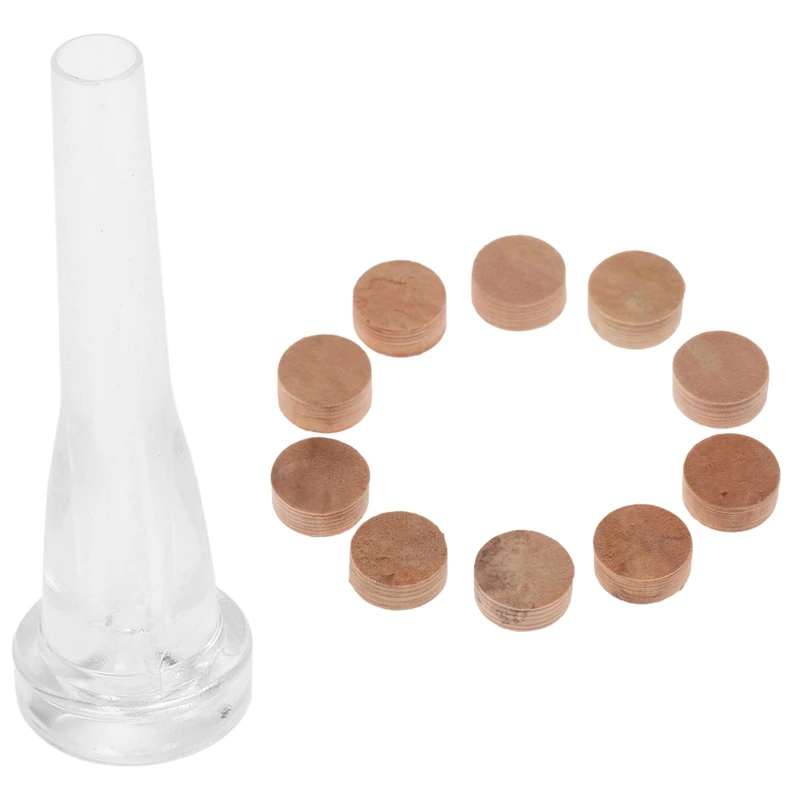10Pcs Water Key Water Key Spit Valve Cork Pad Per Tromba Trombone E 1 Pz Abs Tromba Bocchino Meg 7C Size