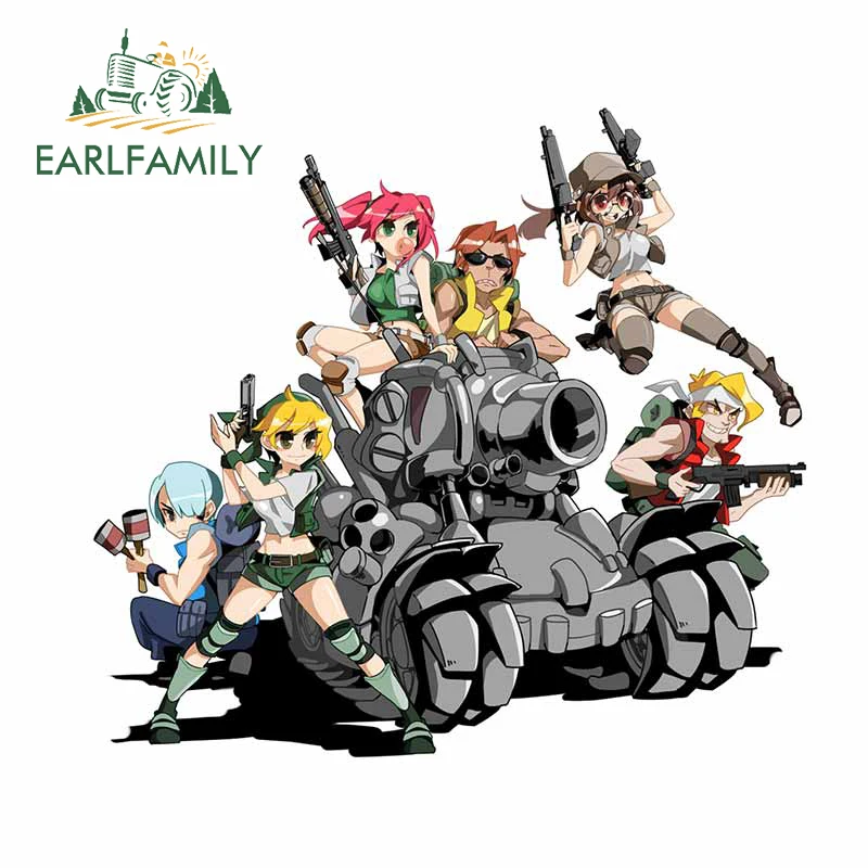 Earlfamily 13Cm X 11.9Cm Per Metal Slug Tarma Arcade Car Stickers Personalità Decalcomania Grafica Vinile Car Wrap Van Assessoires