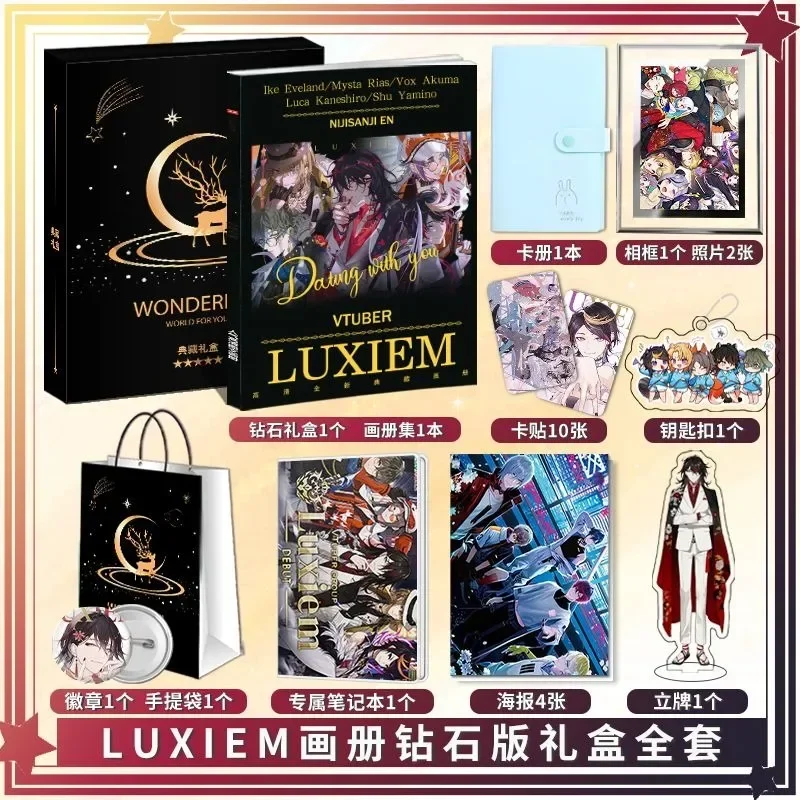 Luxiem Rainbow Club Circostante Hd Photo Album Atlas Key Chain Standing Card