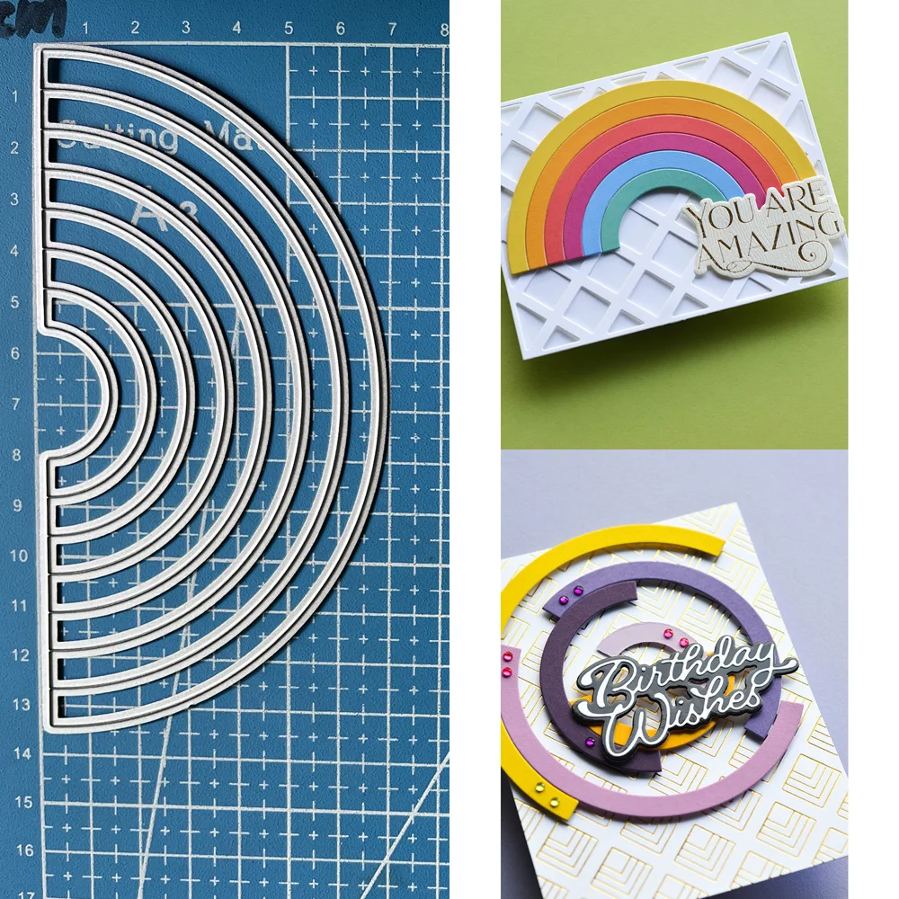 Lucky Goddess Metal Cutting Dies Rainbow Arch Fai Da Te Scrapbooking Album Fotografico Decorativo Goffratura Carta Artigianato