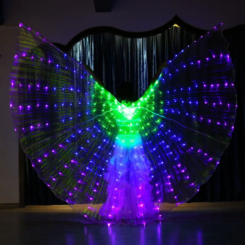 Colore Led Luminescente Ali E Ali 360 Gradi Farfalla Danza Progetti Luminescenti Che Eseguono Ali Di Pancia # Ps010