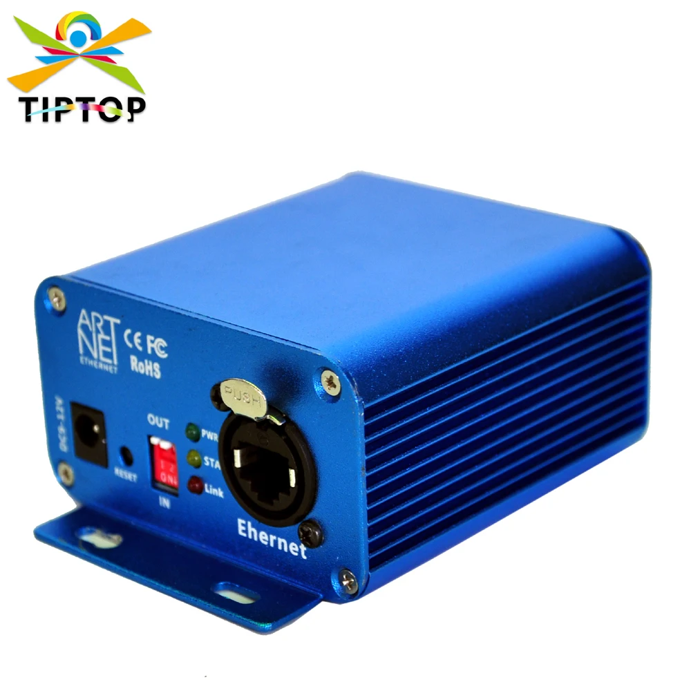 Gigertop Convertitore Dmx Ethernet Bidirezionale El Artnet 1024 Controller Uscita Presa 3Pin 5Pin Lan Earthnet/Dmx Artnet Console