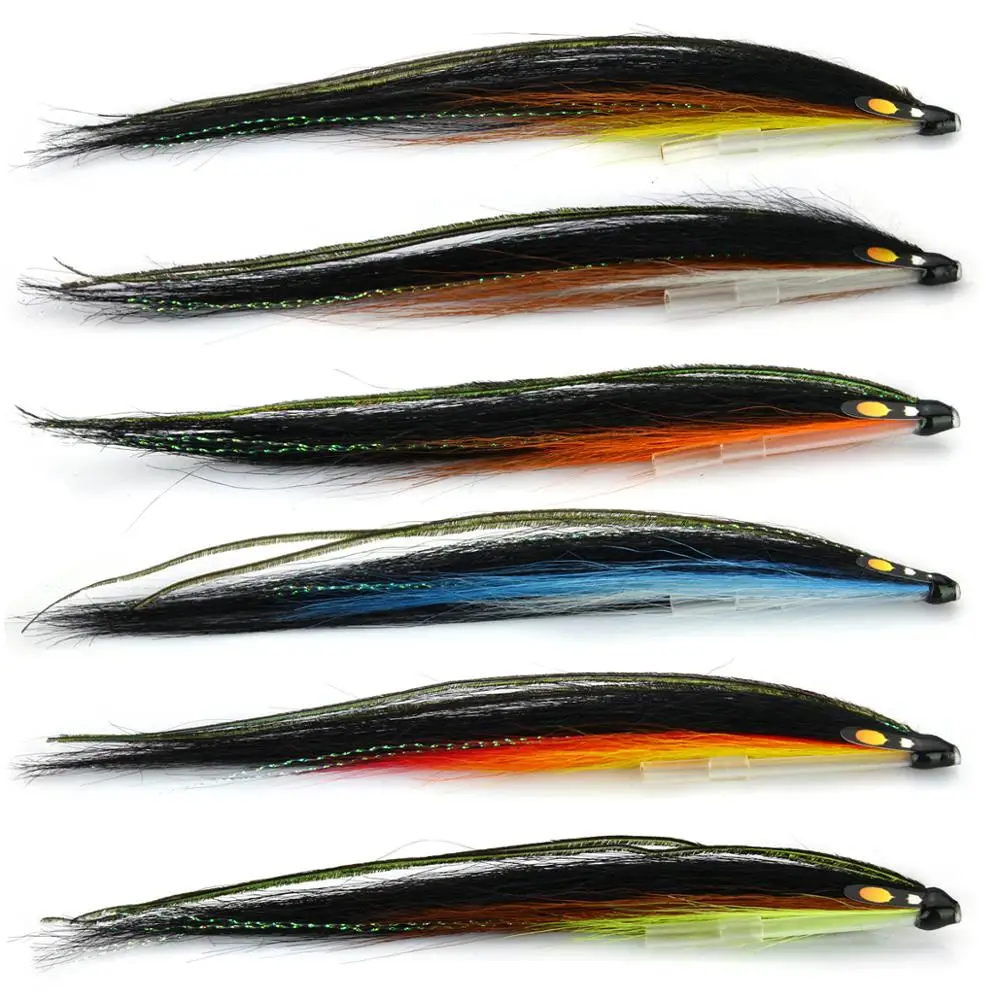 Tube Fly Laerdal Sunray Shadow Salmone Fly Trota Di Mare Vola Selezione Di Tubi Di Plastica (Confezione Da 12)