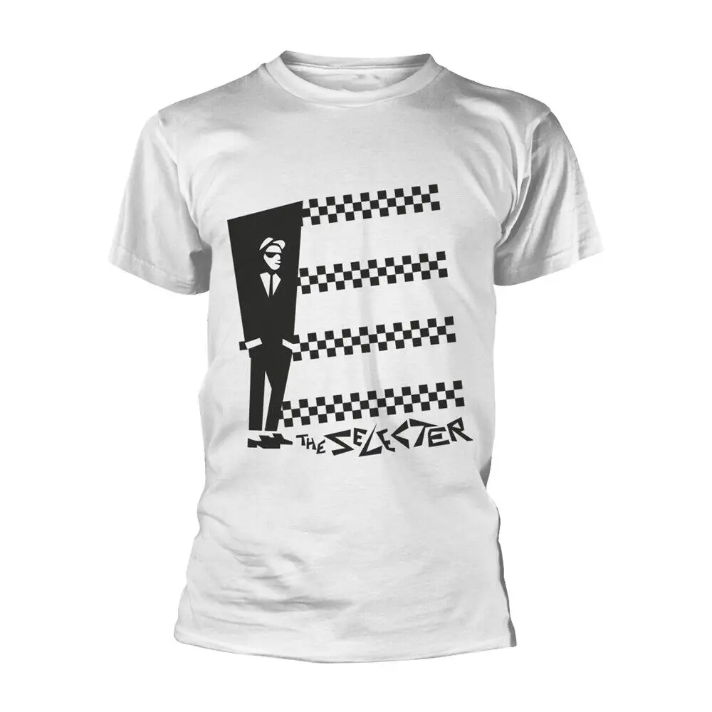 Selecter, The - Two Tone Stripes (Bianco) T-Shirt Bianca Media
