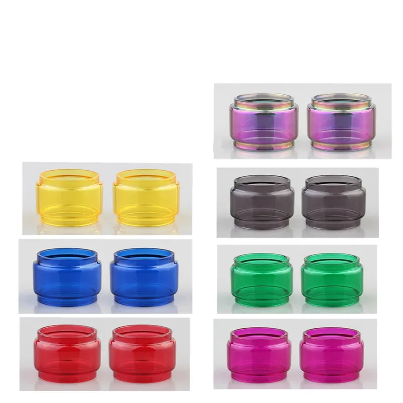 2 Pezzi Yuhetec Rainbow Color Bubble Glass Tube Per Geekvape Zeus X Mesh/Zeus Dual Rta 4Ml/Zeus X 4.5Ml/Zeus Sub Ohm Tank 3.5Ml