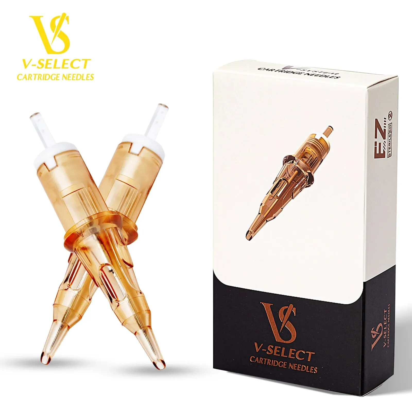20 Pz/Scatola Ez V-Select Tattoo Cartridge Needles #10 0.30Mm Bugpin Round Liner Per Cartucce Tattoo Machine Tattoo Grips