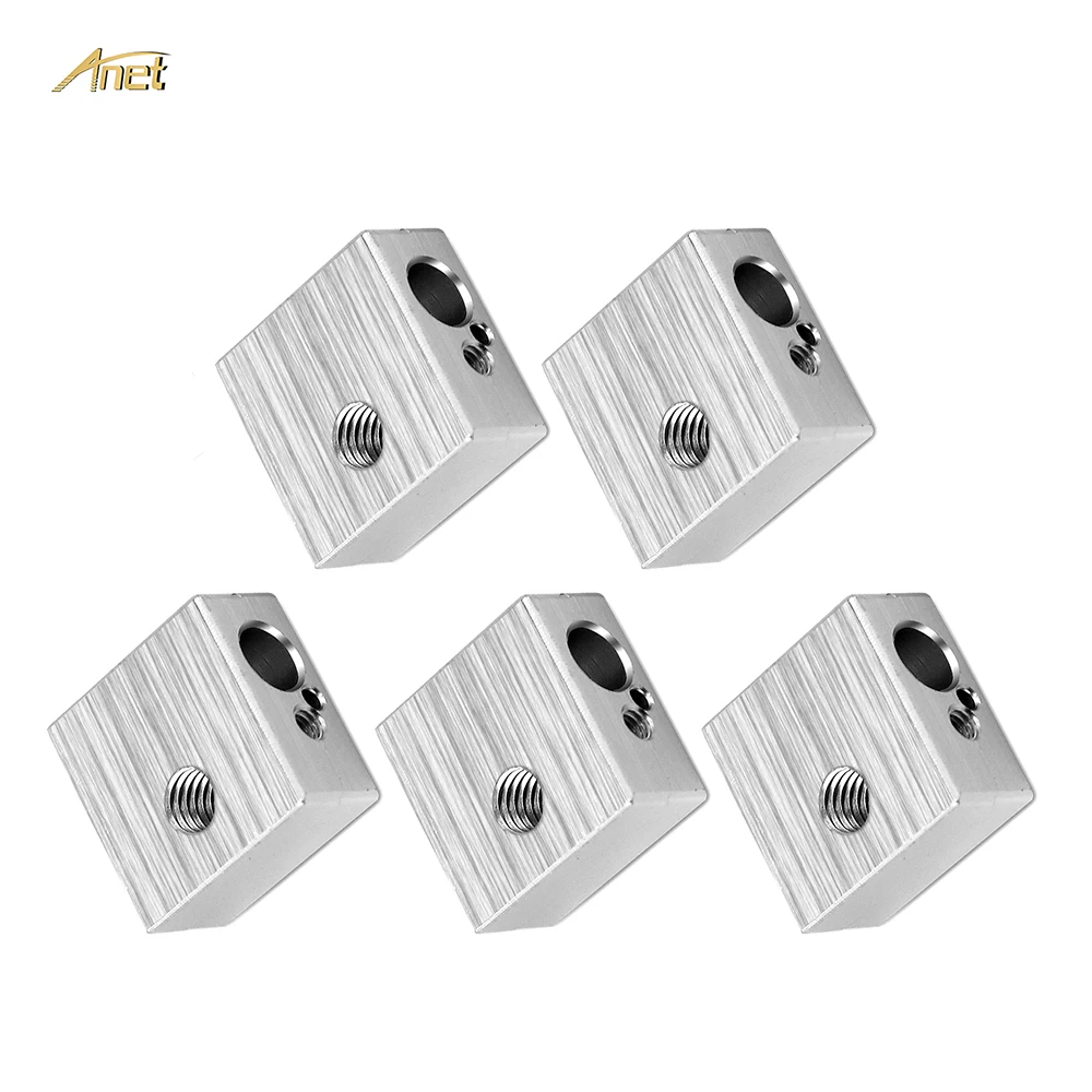 5 Pz/Lotto Blocco Di Calore Di Alluminio M6 Della Stampante 3D Specializzato Per Mk7 Mk8 Makerbot 3D Estrusore Stampante 3D Accessorio Ultimaker