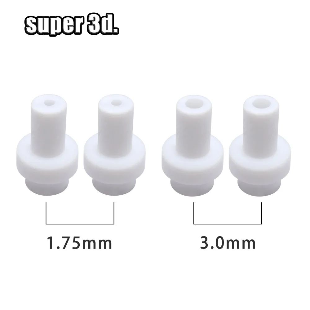 2/4Pcs Ultimaker 2 Um2 Hot End Isolatore Accoppiatore Manicotto Interno In Ptfe Per Filamento Da 1.75Mm 3Mm