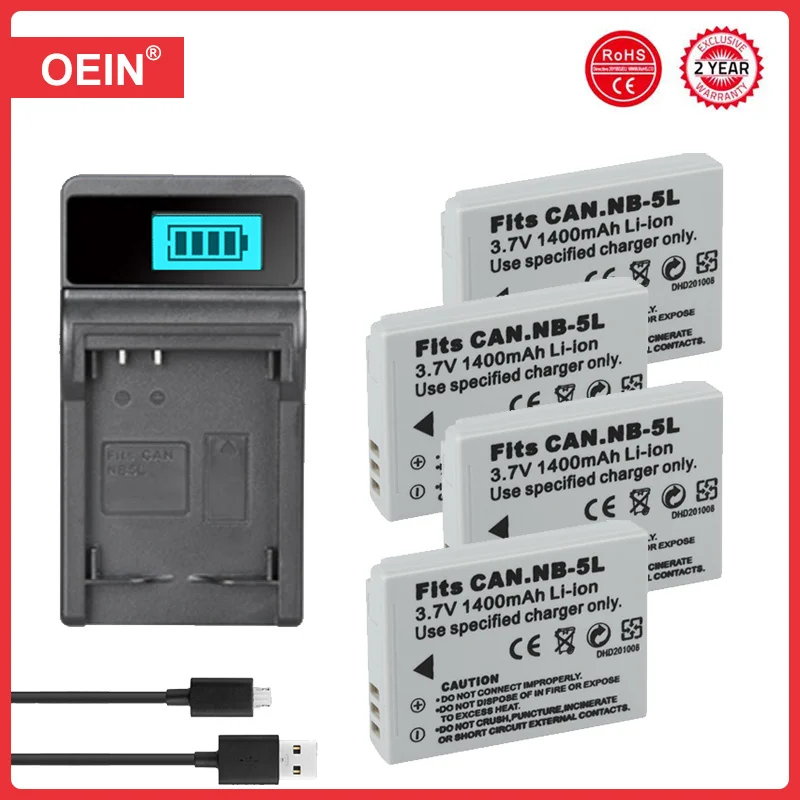 Nb-5L Batteria Nb5L + Caricabatterie Nb 5L Per Canon S110 Sx200 Sx210 Sx220 Sx230 Is S100 Sd700 Is Sd850 Is Sd950 Is Sx200 Is Sx220 Is
