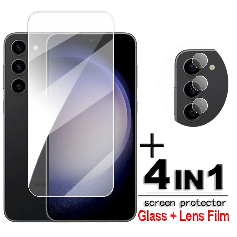 Per Samsung Galaxy S23 5G Vetro Samsung S23 Vetro Temperato 6.1 Pollici Trasparente Hd Screen Protector Galaxy S23 + S23 Plus Flim