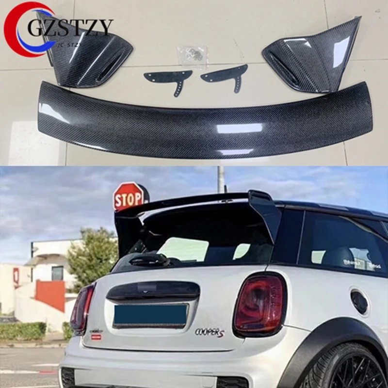Per Mini F56 Spoiler Posteriore Ala Con Lama Regolabile Accessori Esterni Kit Carrozzeria Spoiler In Fibra Di Carbonio Stile Gp