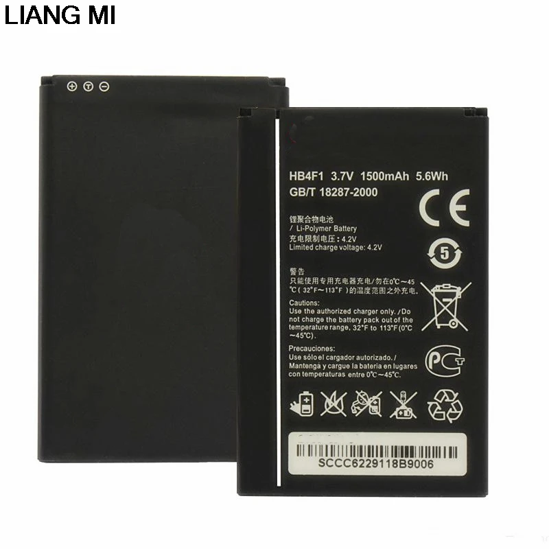 1500Mah Batteria Per Huawei U8220 U8230 E5830 E5838 Hb4F1 E5 C8600 T-Mobile Di Impulso E585 Ascend M860 X5 U8800 C8800