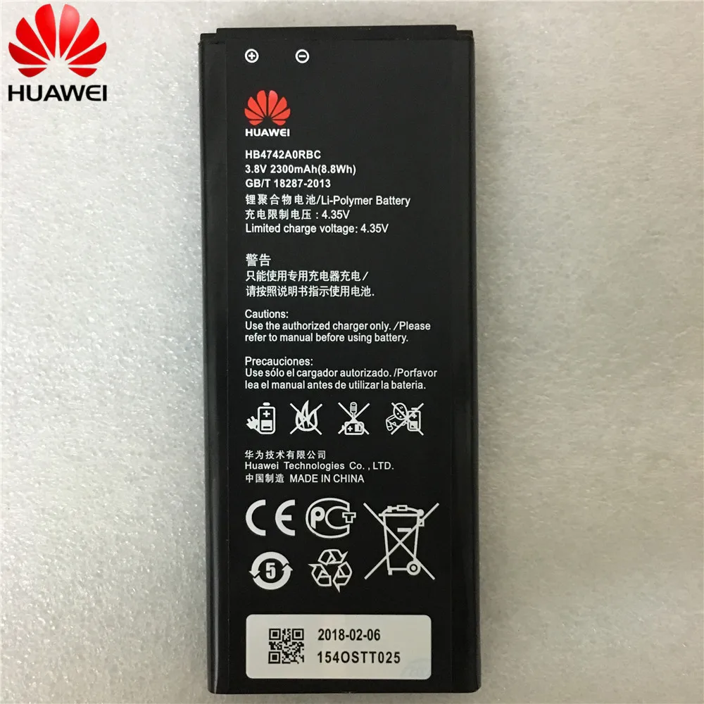 Batteria Originale Hb4742A0Rbc Per Huawei Honor 3C G630 G730 G740 H30-T00 H30-T10 H30-U10 H30 Batteria Ad Alta Capacità 2300Mah