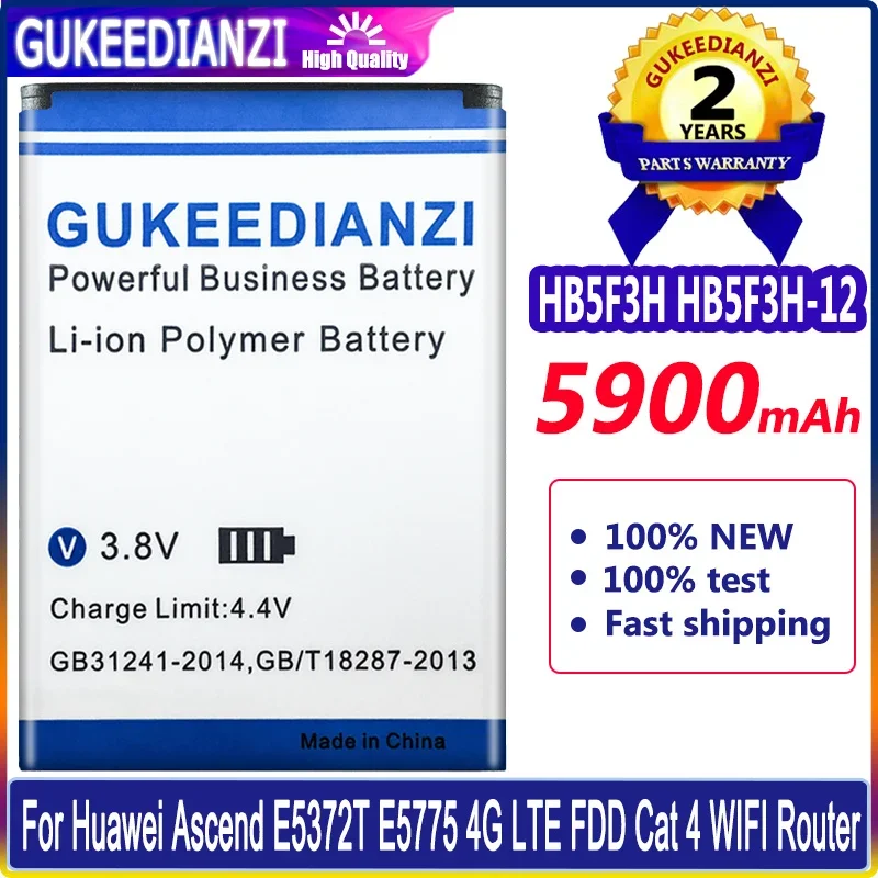 Gukeedianzi Nuova Batteria Hb5F3H/Hb5F3H-12 5900Mah Per Huawei E5372T E5775 4G Lte Fdd Cat 4 Router Wifi