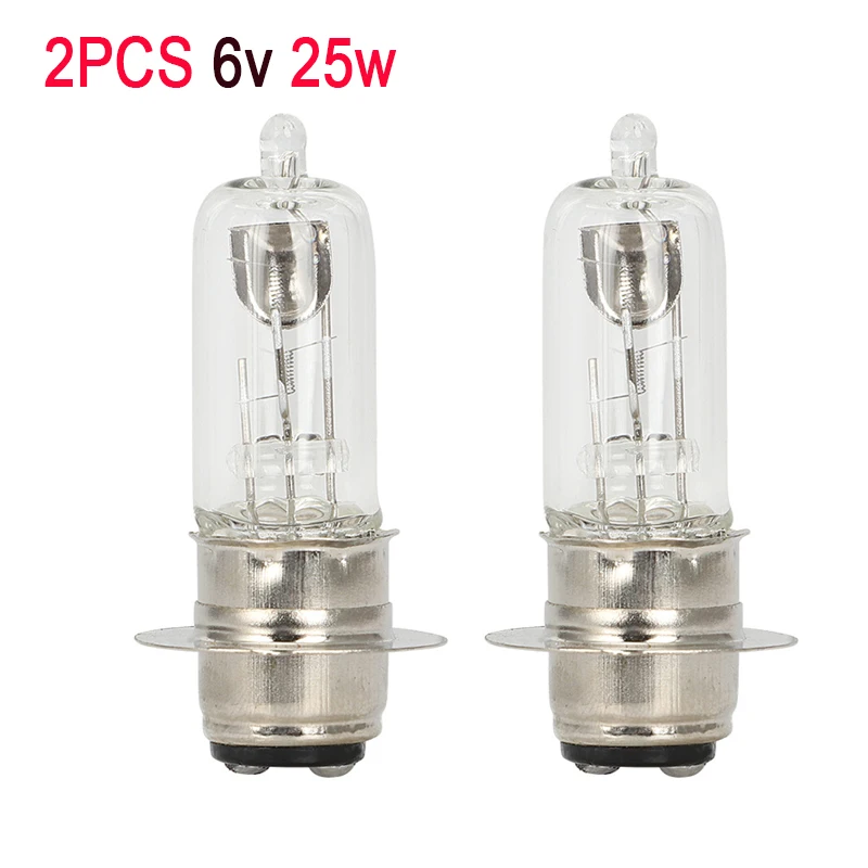 Confezione 2 6V 25W Faro Lampadina Per Honda Moto Ct70 Ss50 S65 Sl70 Xl70 Pc50 Atc 70-110