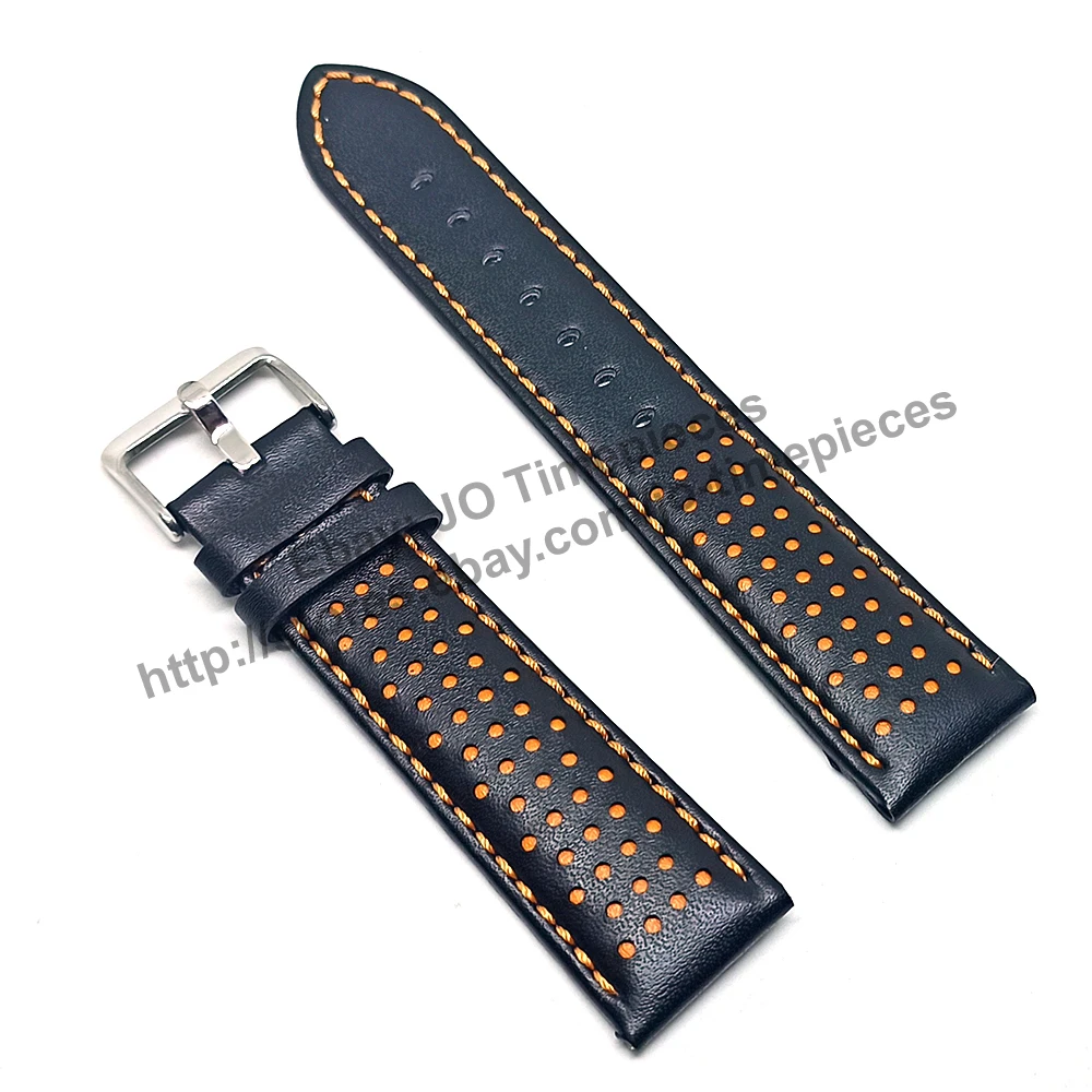 Cinturino Per Cinturino In Pelle Nera Da 22Mm-Tissot Chrono Xl-Muslimate, Muslimate, Muslimate