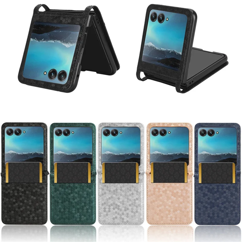 Custodia Protettiva In Pelle Per Motorola Razr 40 Ultra Flip Stand Cover Per Moto Razr + Plus 2023 Portafoglio Card Stand Phone Coque