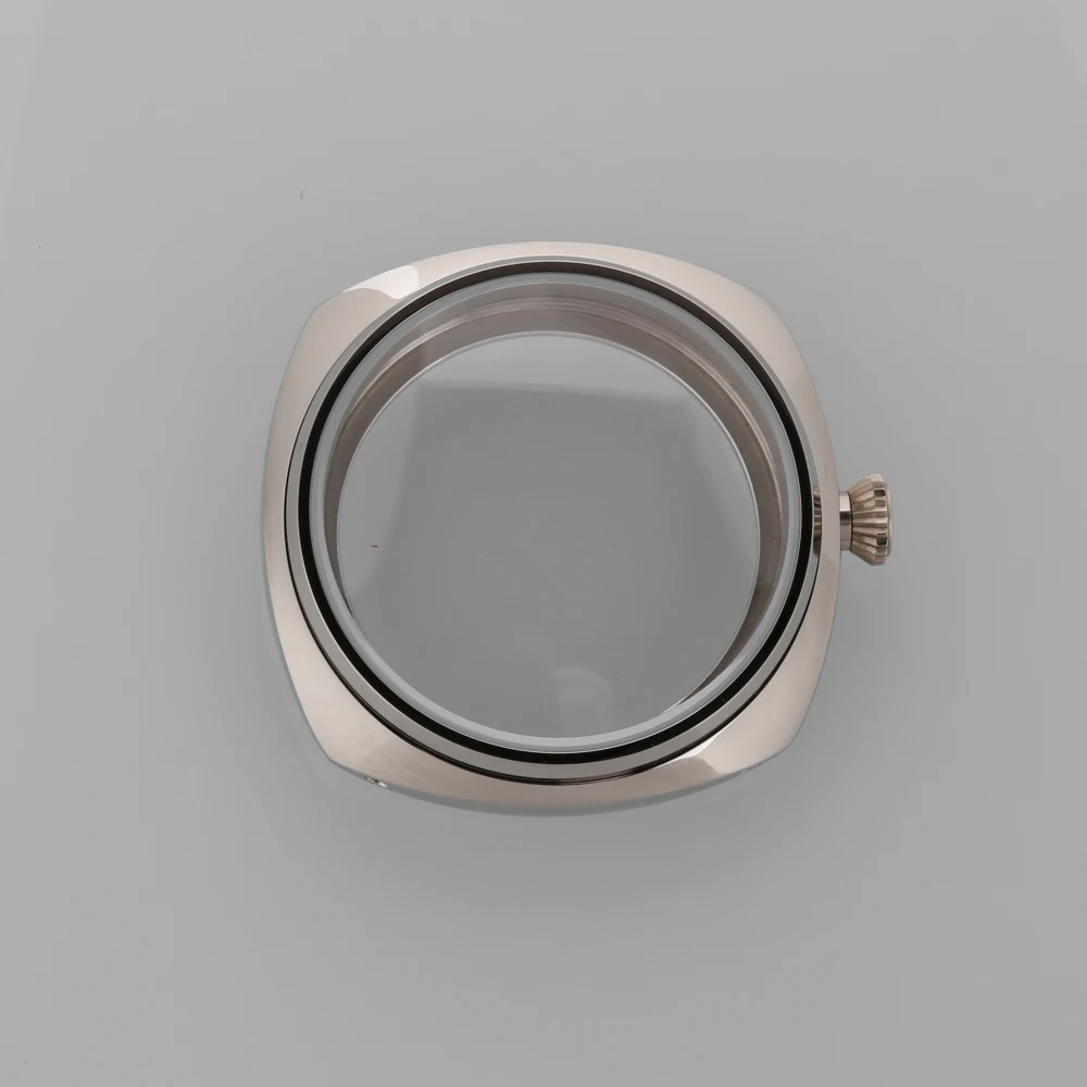 Cassa In Acciaio Inossidabile Lucidato Da 45Mm Vetro Minerale Temprato Misura 6497 6498 St 36 Cassa Dell'Orologio Con Movimento Molnija