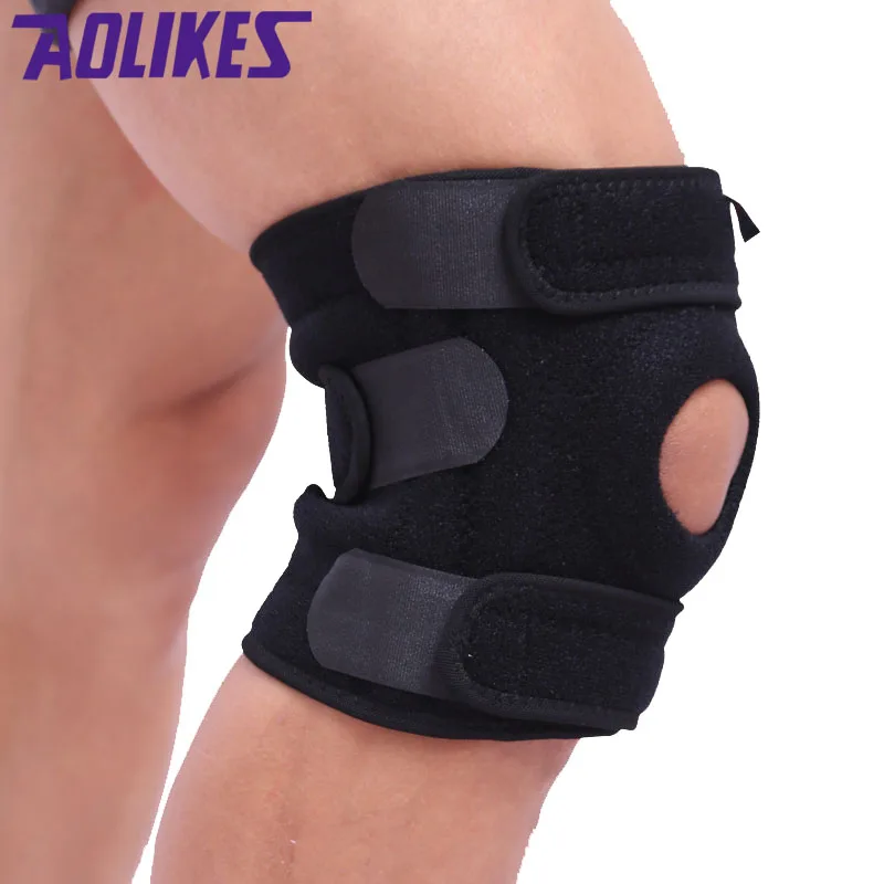 1 Pair Aolikes Palestra Ginocchio Pastiglie Menisco Protetor Joelho Supporto Brace Smorzamento Ginocchiera Rodilleras Tutore Ginocchio Ginocchiere