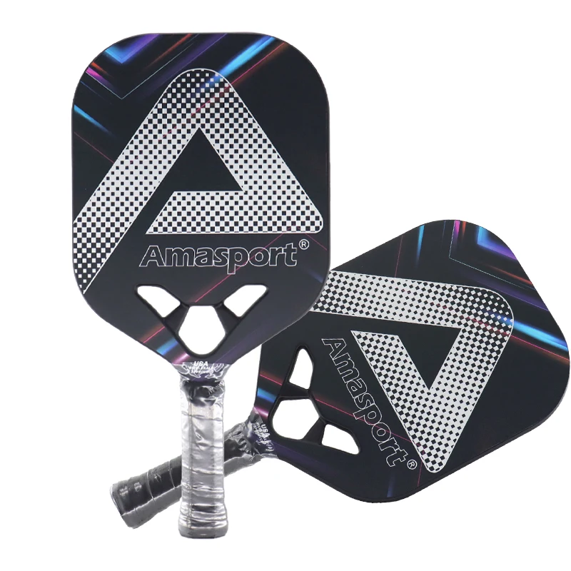 Amasport Pickleball Paddel Vendita Calda Professionale Usapa Approvato Grafite Carbon Face Large Sweetspot Pp Core Paddle Racket