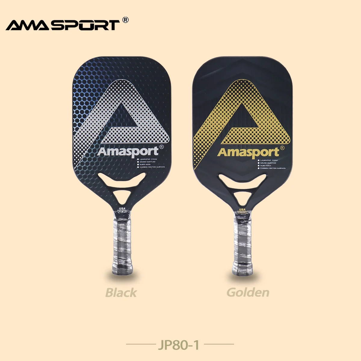 Amasport Pickleball Paddles Superficie In Fibra Di Carbonio Pp Honeycomb Balance Power Control Pala De Padel Per Sottaceto Sport