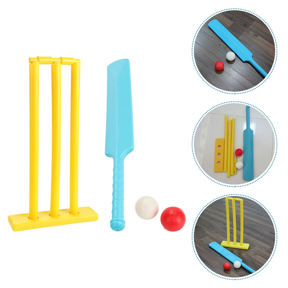 1 Set Di Giochi Interattivi Di Cricket Giocattoli Sportivi Genitore-Figlio Giocattoli Per Interni Kit Di Attrezzi Da Cricket Unisex