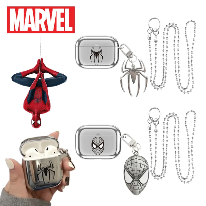 Custodia Marvel Per Apple Airpods 1 2 3 Airpod Pro 2Nd Spiderman Portachiavi Auricolare Wireless Custodia Per Cuffie Bluetooth Custodia In Silicone