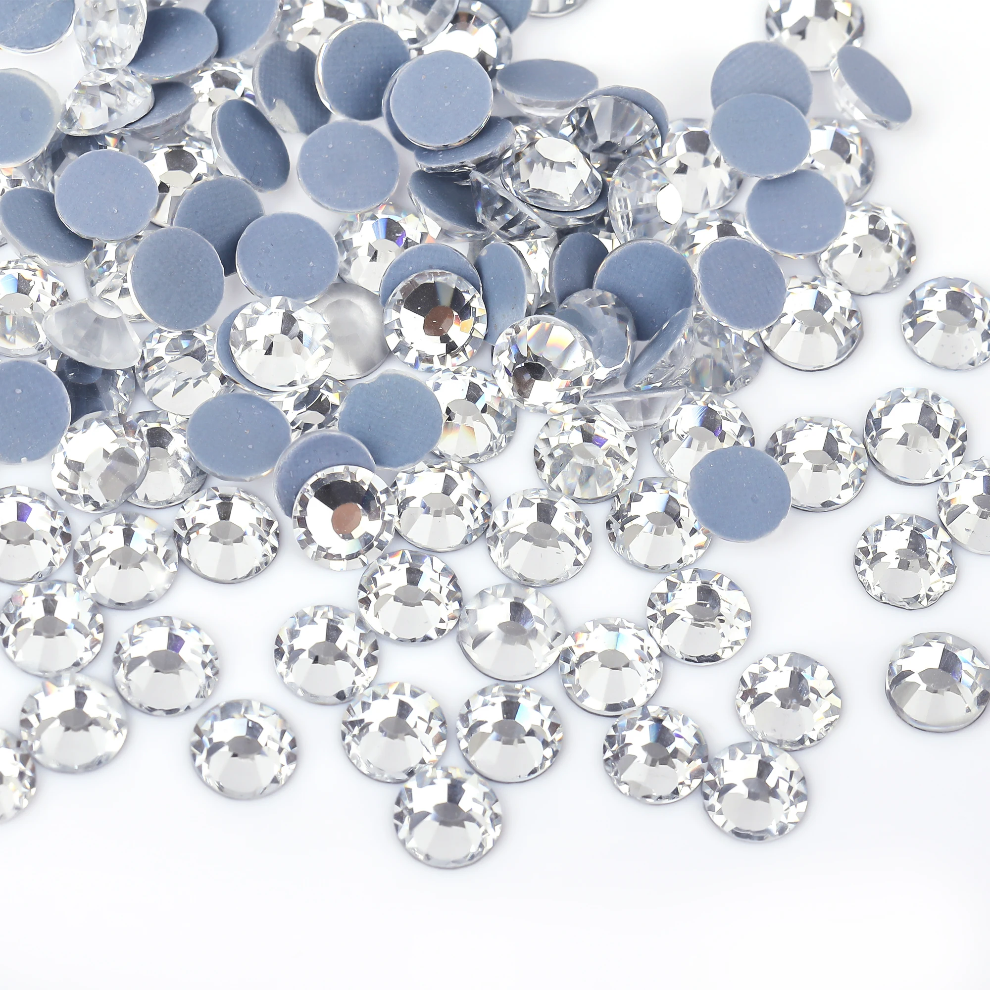 Hotfix Strass Crystal Clear Ab Flatback Iron On Strass Stones Hot Fix Strass Per Ricamo Decorazioni Vestiti Perline