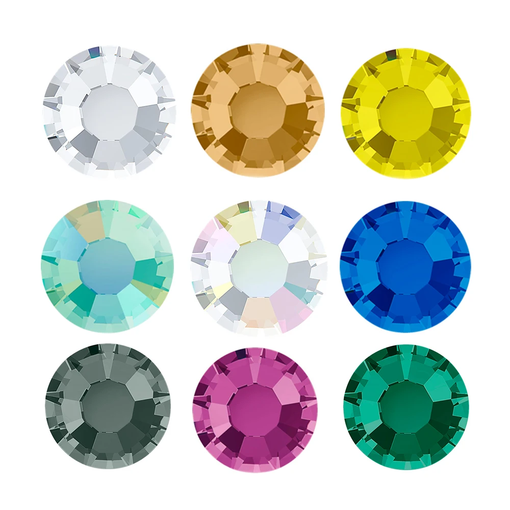 Yanruo 2058Hf Hotfix Strass Crystal Sticker Strass Hot Fix Thermo Strass Pietre Vestiti Per Colla Strass